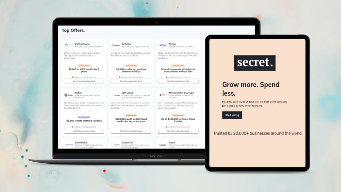 Secret Startup Lifetime Deals – $30K+ AWS, Airtable, Notion & 200+ More Credits