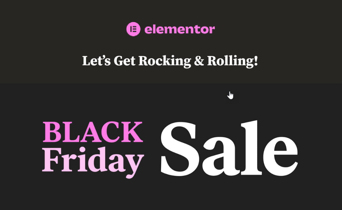 Elementor Black Friday Deal | Up to 30% Off