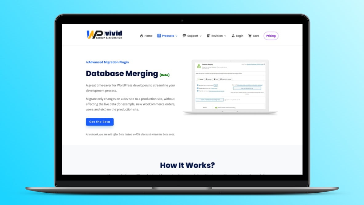 WPvivid Database Merging