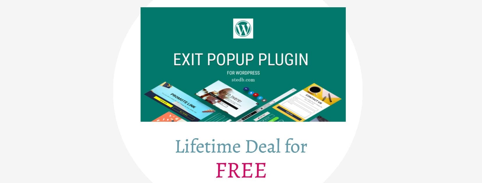 wp exit pop up lifetime deal