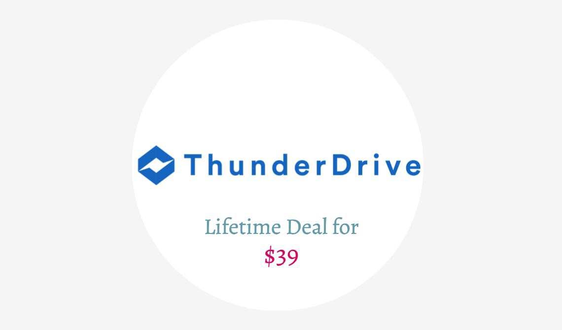 ThunderDrive lifetime deal