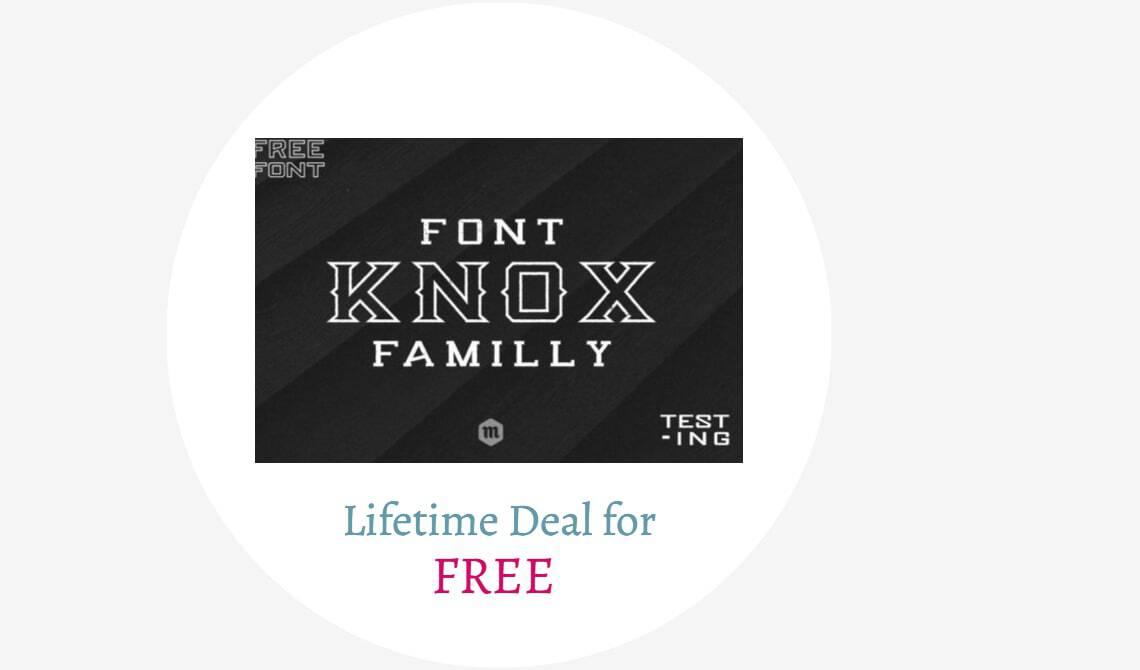 knoxfreefont lifetime deal