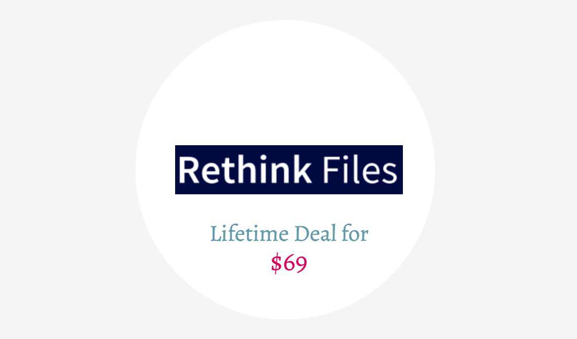 rethink lifetime deal