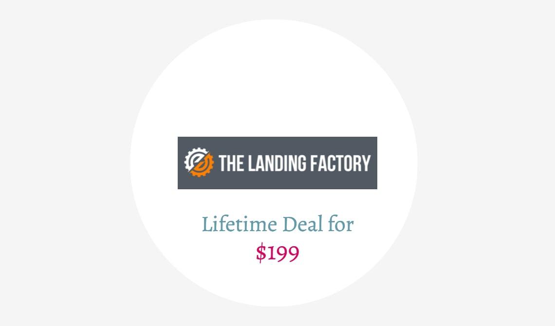 The Landing factory lifetime deal on Elementor Pro templates