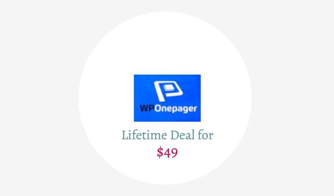 wponepager lifetime deal