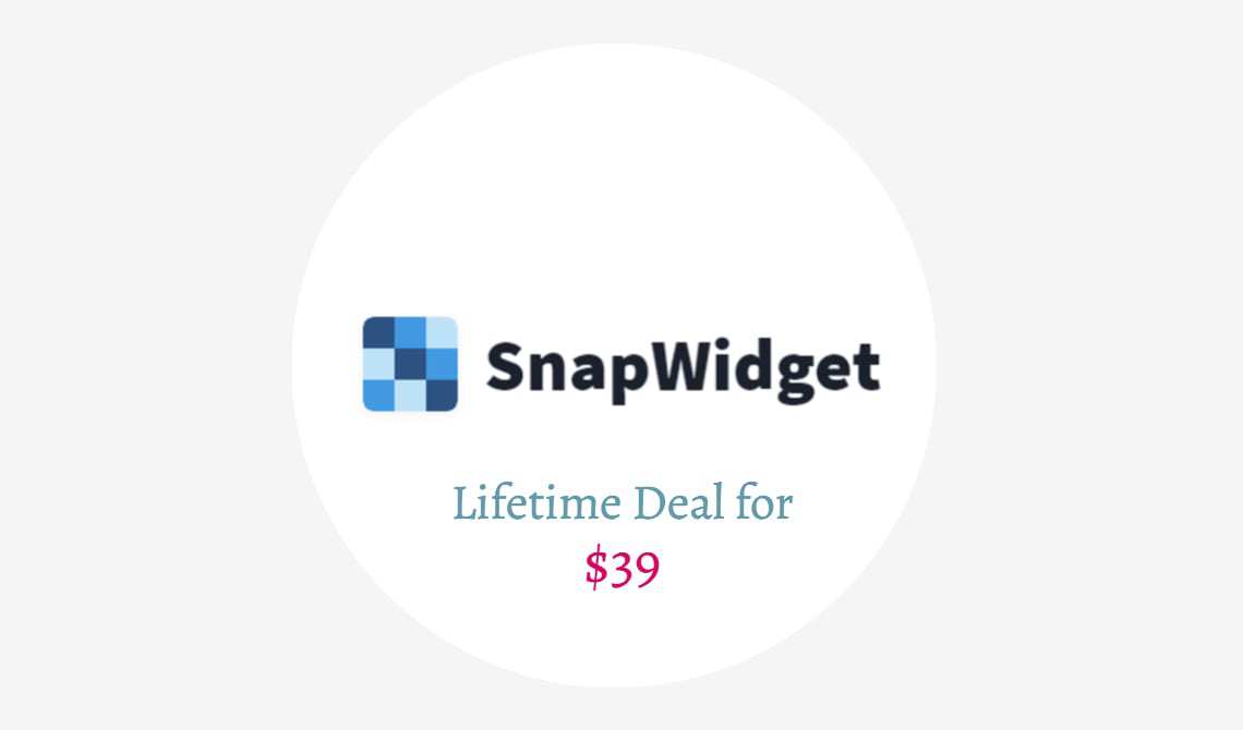 snapwidget lifetime deal