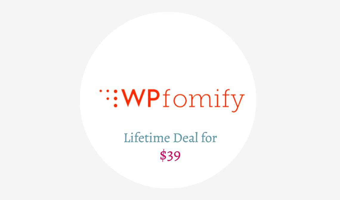 wpfomify lifetime deal