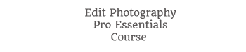 Edit Photography Pro Essentials Course Logo