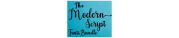 Modern Script Fonts Lifetime Bundle Logo