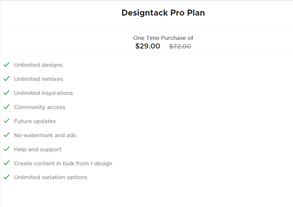 designtack lifetime deal