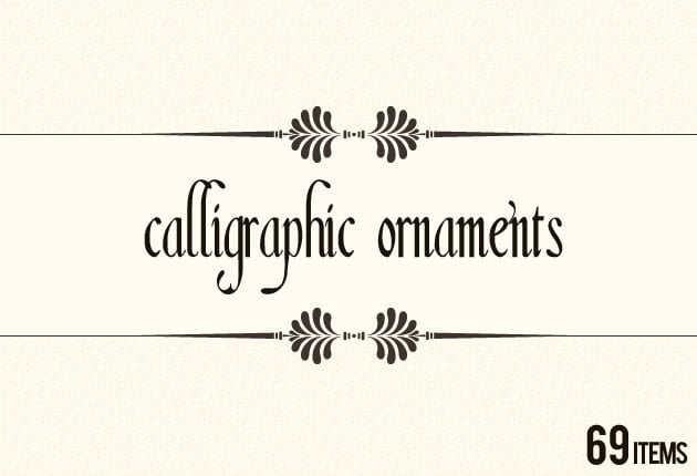 vector calligraphic ornaments3