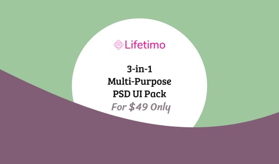 3-in-1 Multi-Purpose PSD UI Pack Lifetime Deal