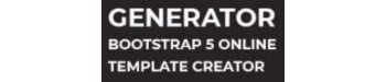 Generator Bootstrap 5 Online Template Creator Logo