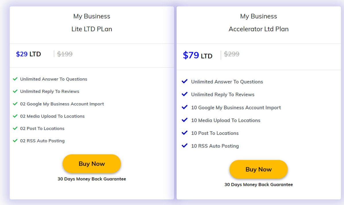 MyBusiness Lifetime Plan