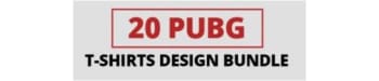 20 PUBG T-shirt Design Bundle Logo