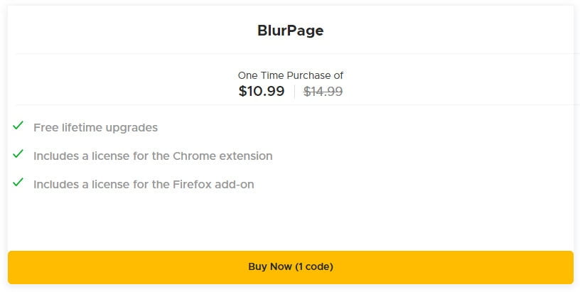 BlurPage Lifetime Deal