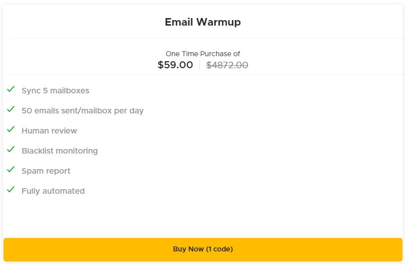 Email Warmup Lifetime Deal