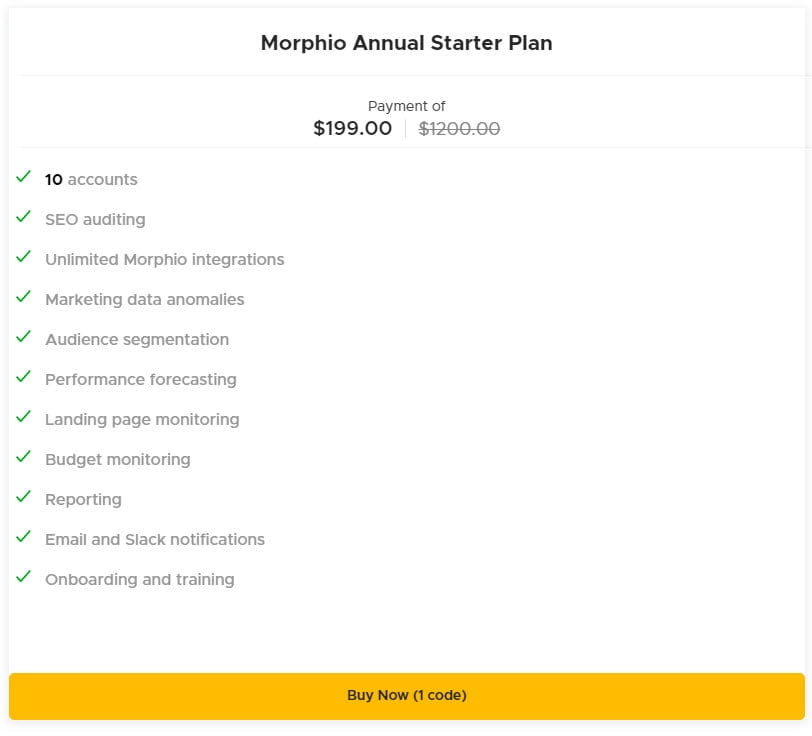 Morphio One-Year Deal