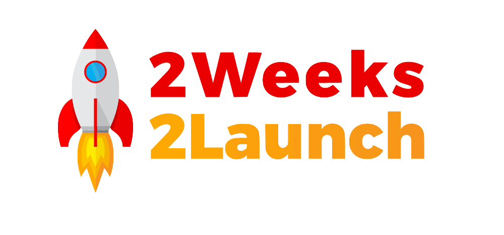2 Weeks 2 Launch logo