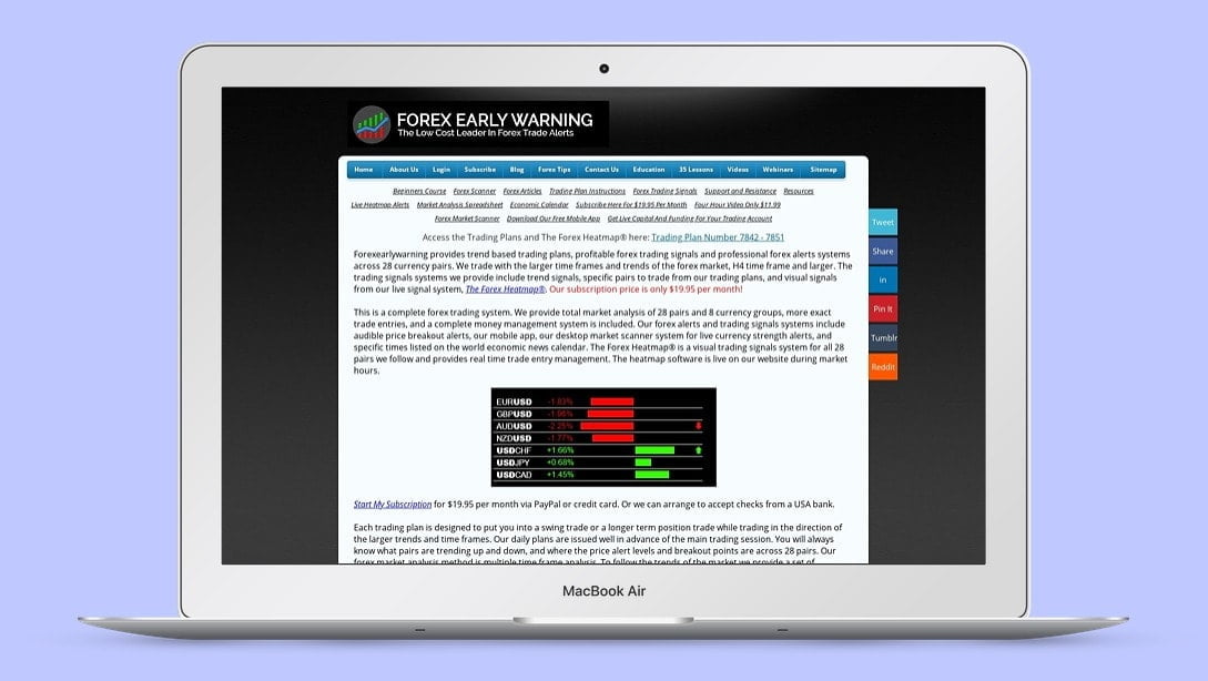 Forex Early Warning Image