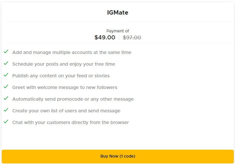 IGMate One-Year Deal