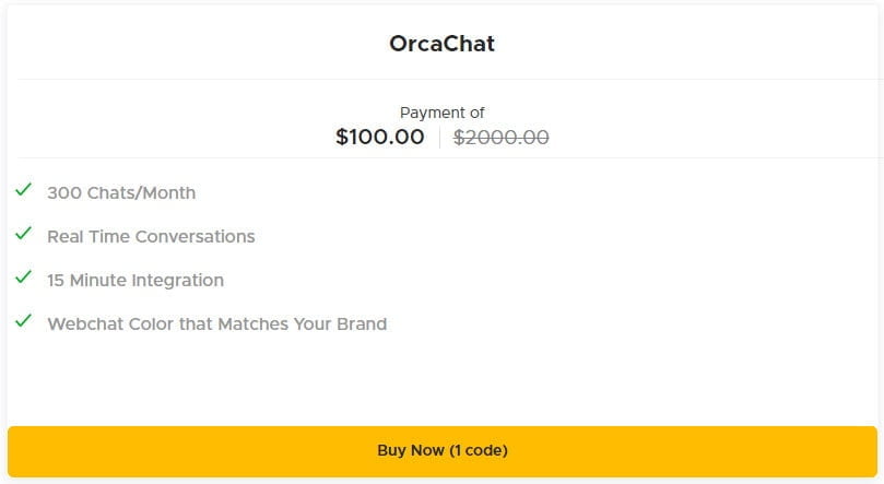 OrcaChat One-Year Deal