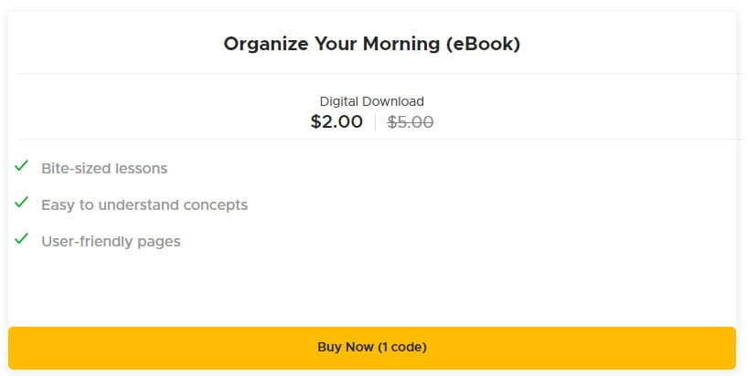 Organize Your Morning (ebook) Ss