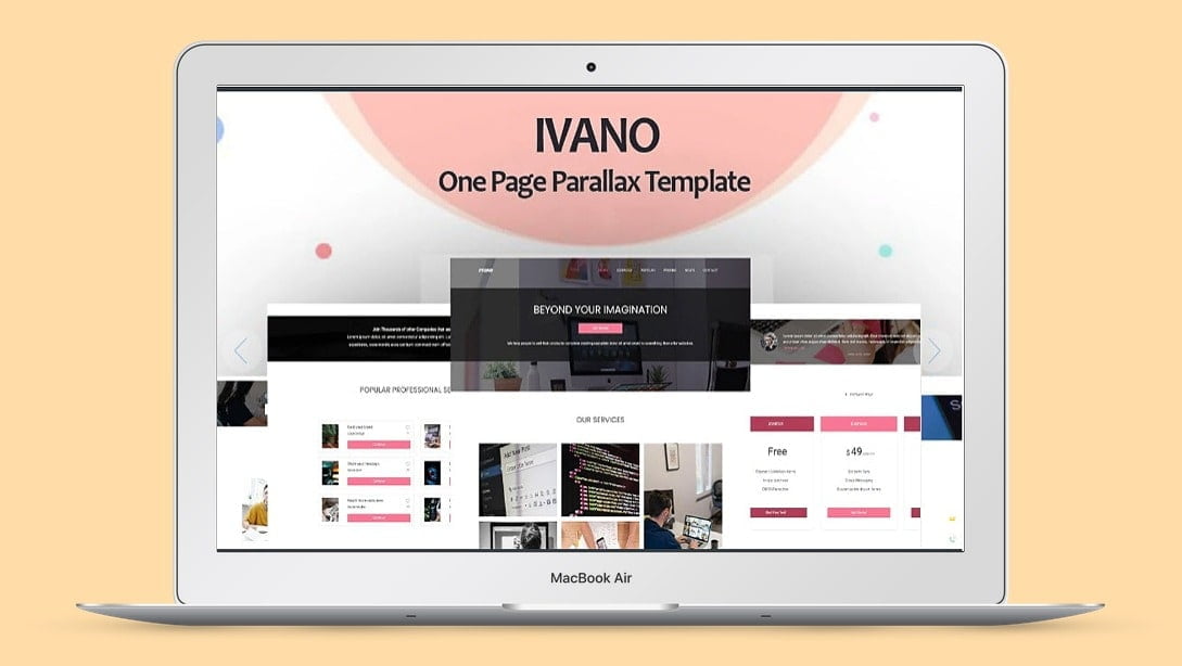 ivano-one-page-parallax-template image