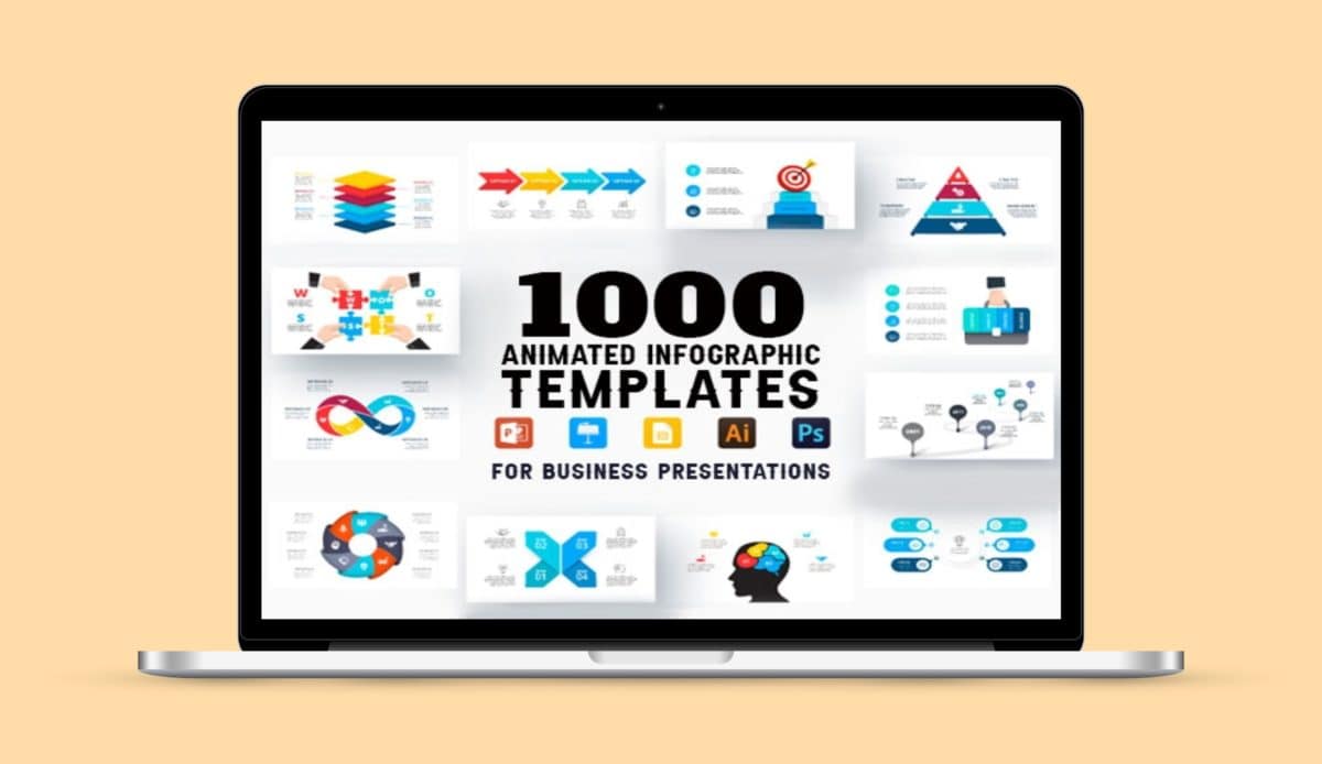 1000 Animated Infographic Templates For Business Presentations Bundle Deal