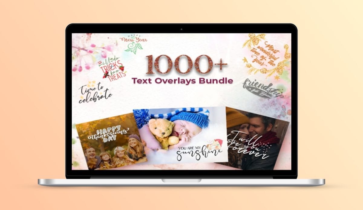 1000+ Text Overlays Bundle Deal