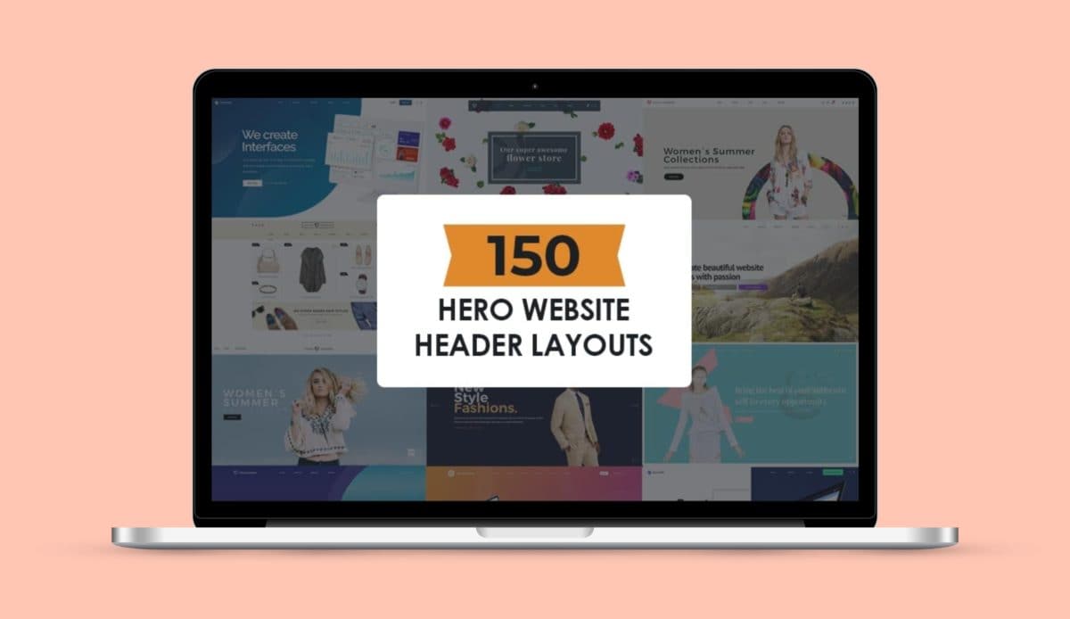 150 Hero Website Header Layouts Lifetime Deal