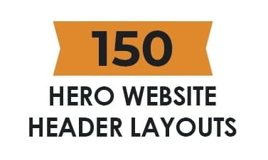 150 Hero Website Header Layouts Lifetime Deal
