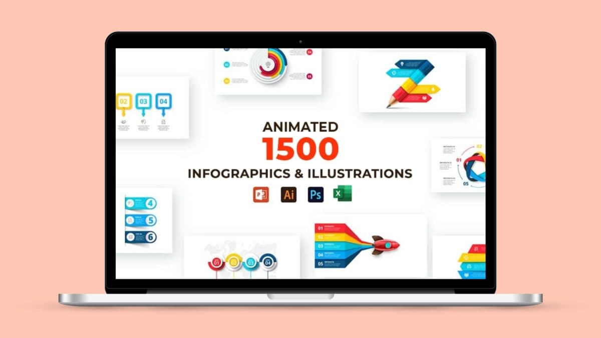 1500 Animated Infographics & Illustrations Bundle Deal