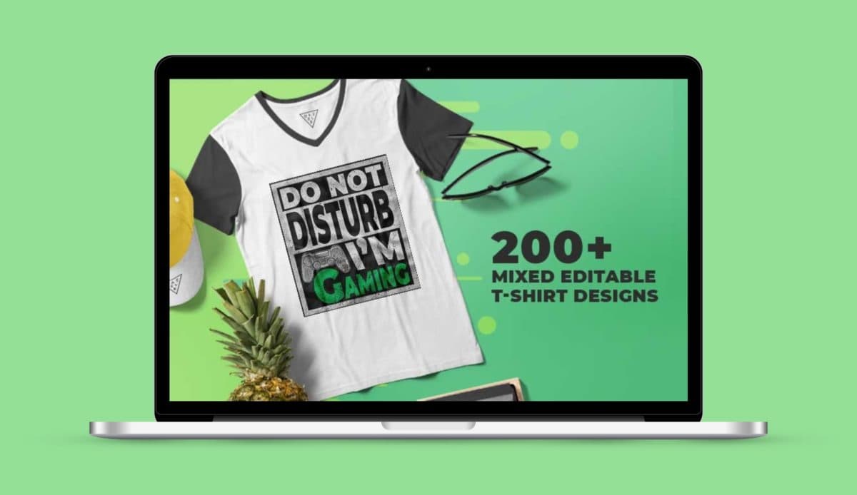 200+ Mixed Editable T-shirt Design Bundle Deal