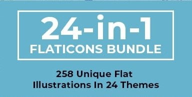 258 Unique Flat Illustrations In 24 Themes Bundle Deal