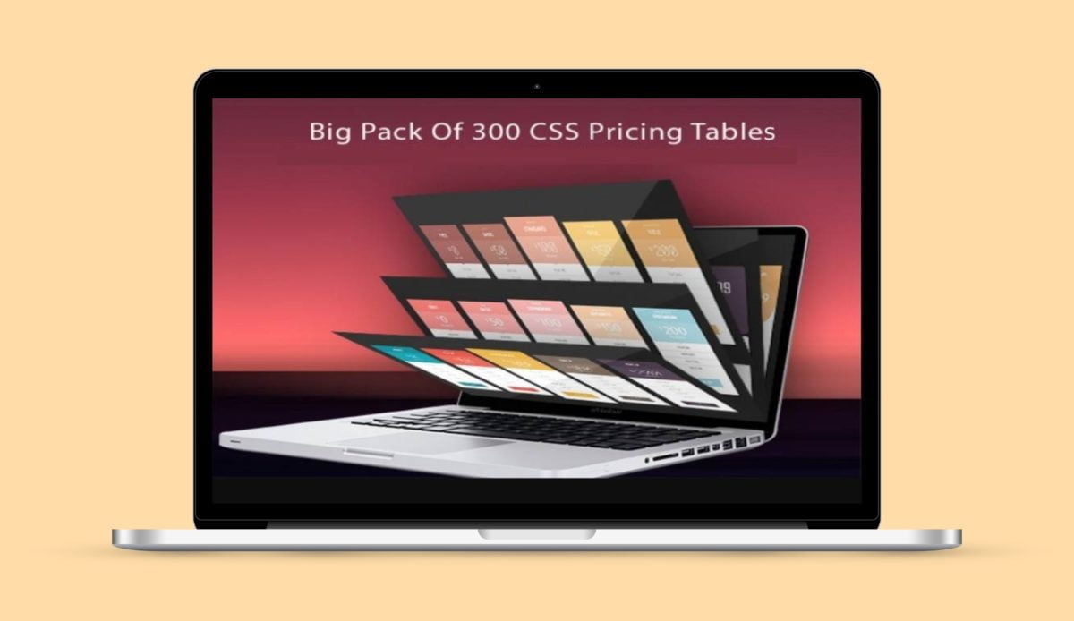 300 CSS Pricing Table Bundle Deal