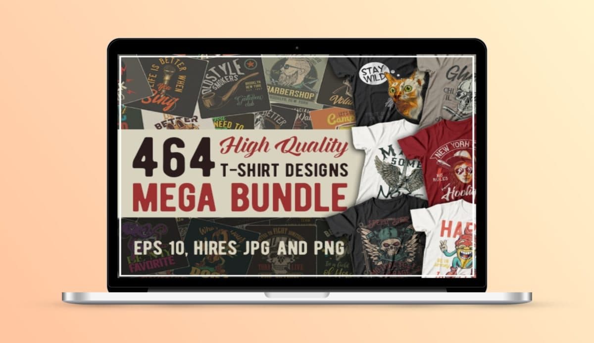 460+ T-Shirts & Posters Designs Bundle Deal
