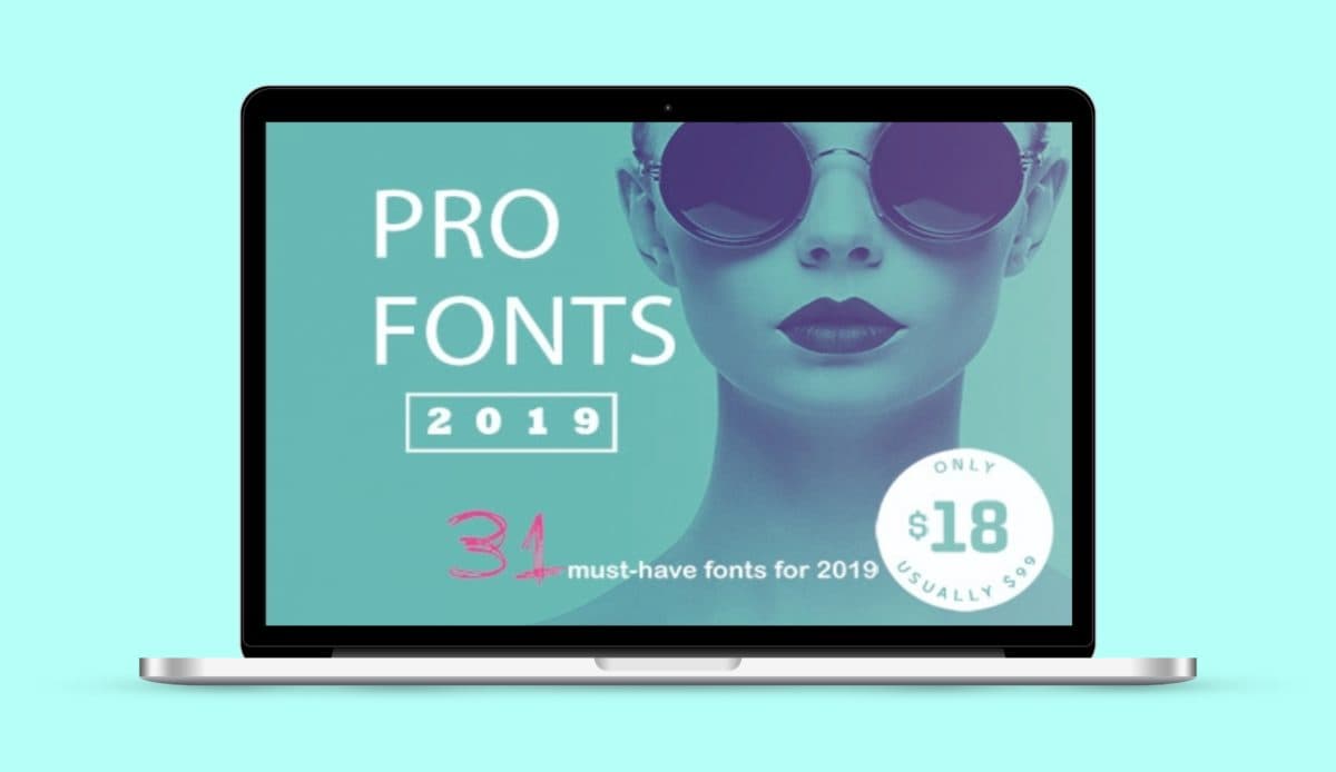 Pro Fonts 2019 – Professional Fonts Bundle Deal