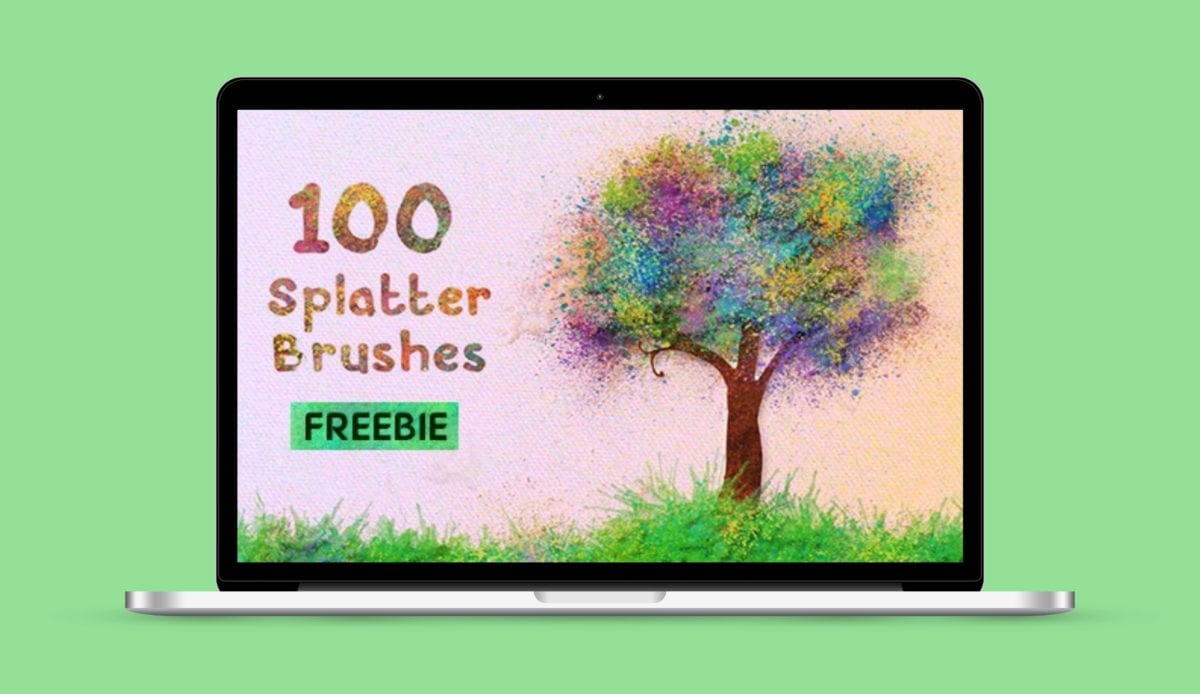 100 Paint Splatter Brushes Bundle Deal