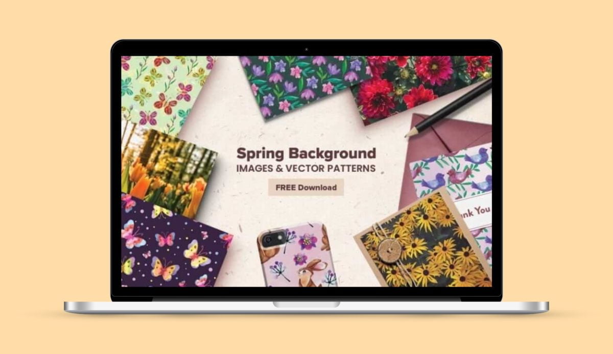 20+ Spring Background Images & Vector Patterns Bundle Deal