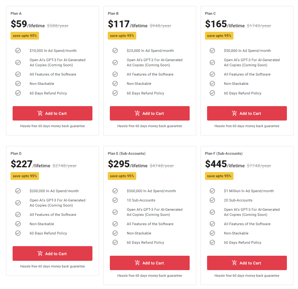 Scalify Pricing Plan