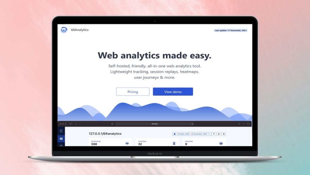 66Analytics Lifetime Deal | Self Hosted Web analytics software by AltumCode