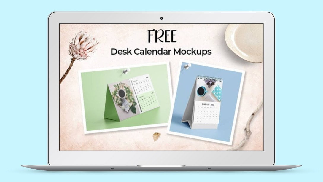 Desk Calendar Mockup Free Extended Commercial License