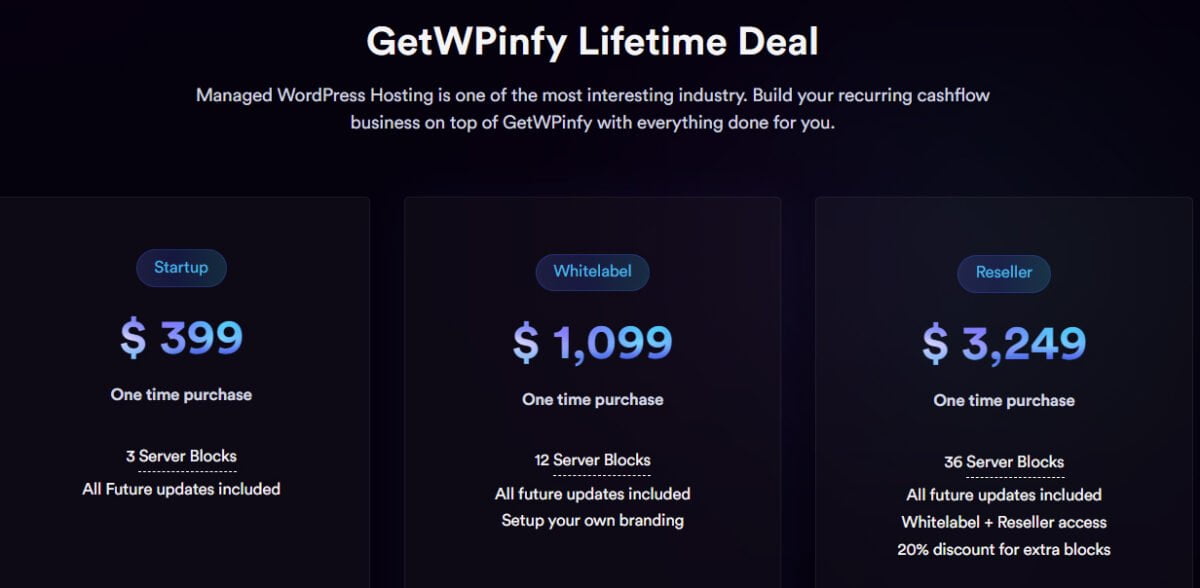 WPInfy Lifetime Deal New Pricing