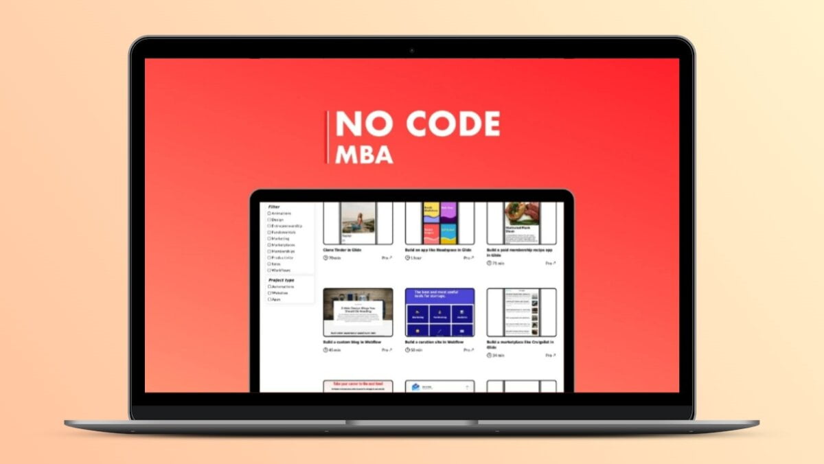 no-code-mba lifetime deal image