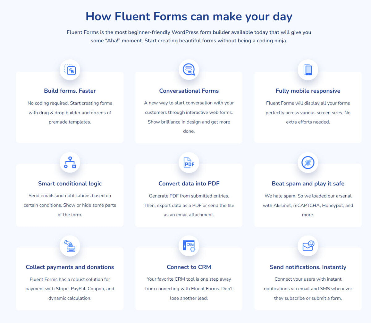 Fluent Forms Pro Lifetime Deal Features