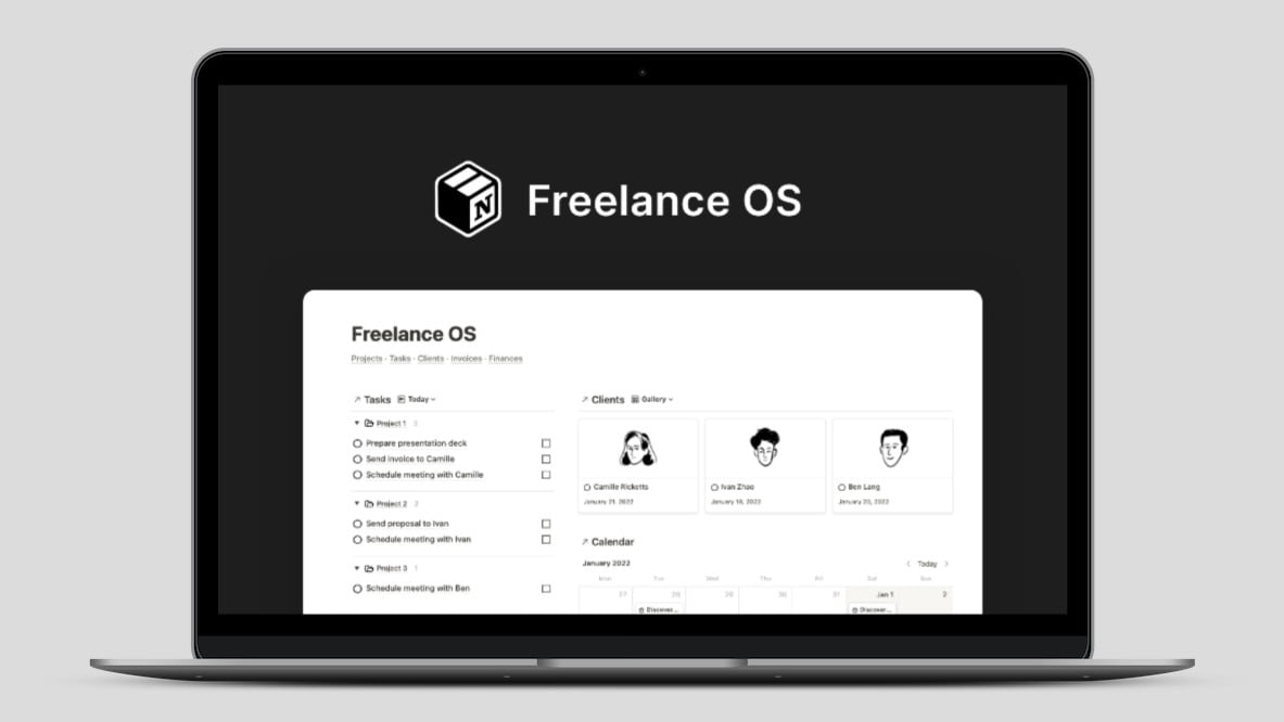 Notion Freelancer OS Lifetime Deal Image