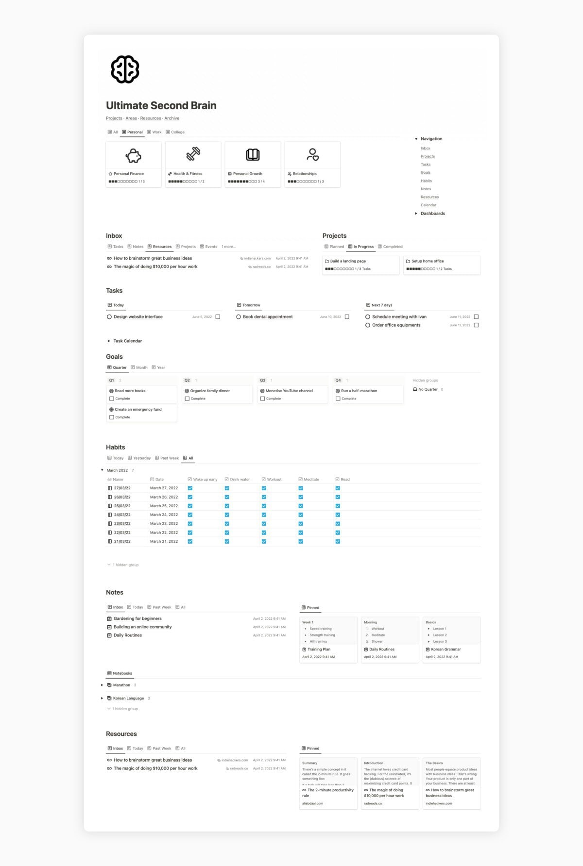 notion second brain lifetime deal image 4