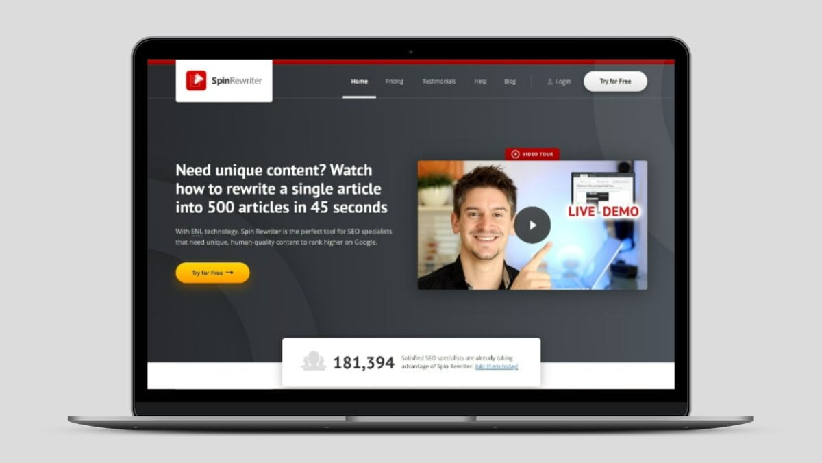 Spin Rewriter AI Lifetime Deal ✦ Unlock the Power of Content