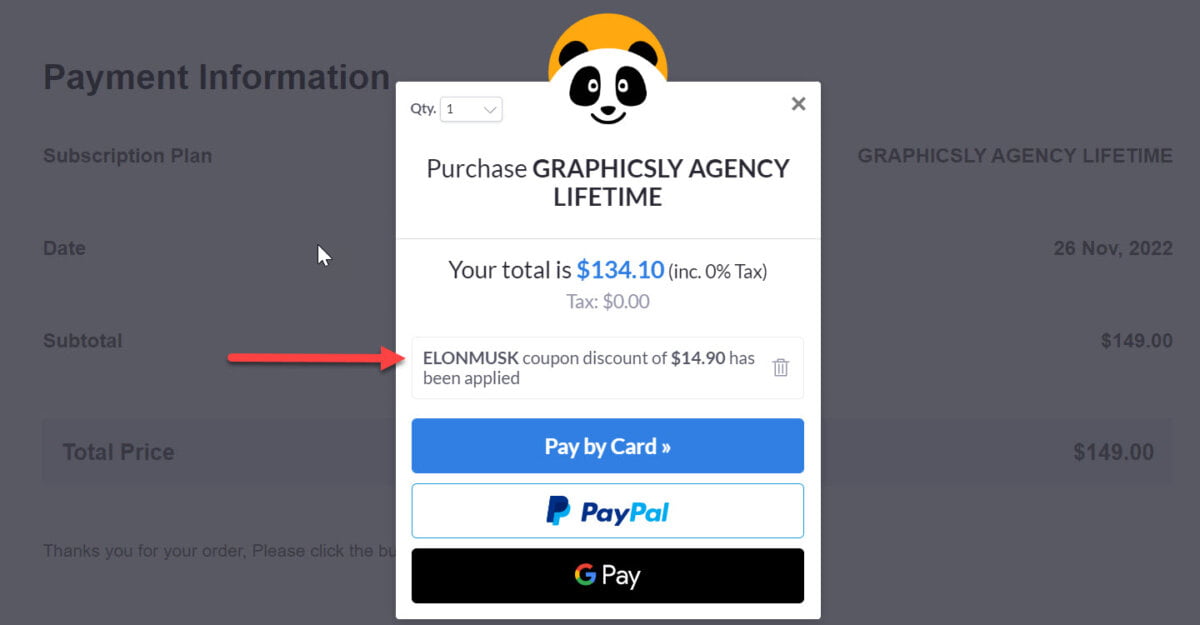 Graphicsly Coupon code
